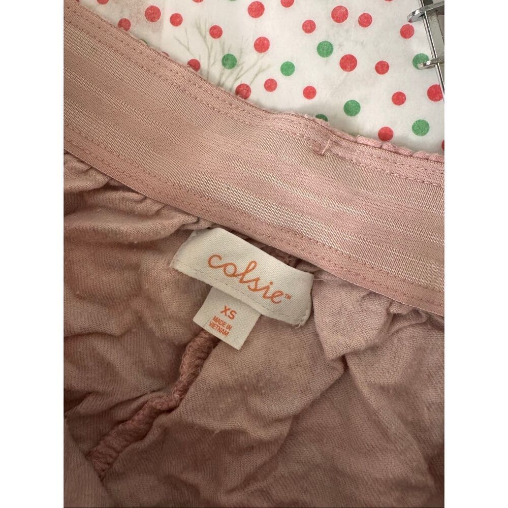 Colsie Pink Lounge Shorts Size XS Soft Cotton Rayon Pajama Shorts Elastic Waist - Picture 6 of 6